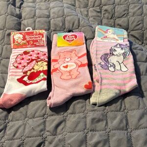 Hasbro Character Socks Set - Pink, Red, Gray